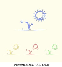 Vector illustration of weather icon