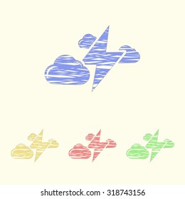 Vector illustration of weather icon