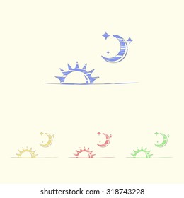 Vector illustration of weather icon