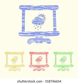 Vector illustration of weather icon