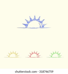 Vector illustration of weather icon