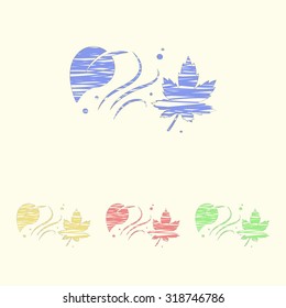 Vector illustration of weather icon