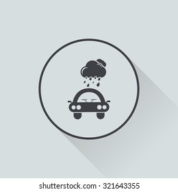 Vector illustration  of weather icon