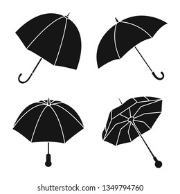 Vector illustration of weather and rainy icon. Collection of weather and rain stock vector illustration.