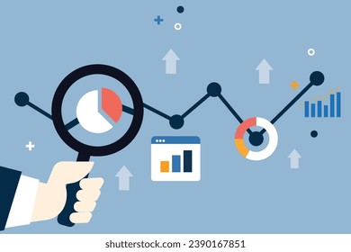 vector illustration of web analytics information and development website statistic - vector illustration