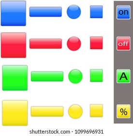 Vector Illustration of web buttons