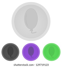 Vector illustration web  buttons  -  balloon