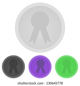 Vector illustration web  buttons  - medal
