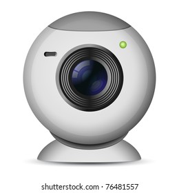 Vector illustration of web camera