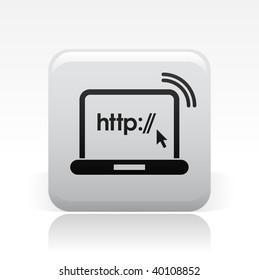 Vector illustration of web and connect icons.