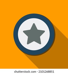 Vector illustration for web design. Gray star