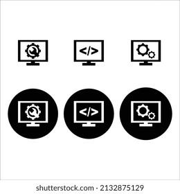 Vector illustration of web design icon