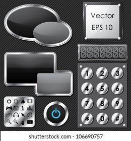 Vector illustration of web elements