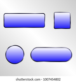 Vector illustration of web elements button set