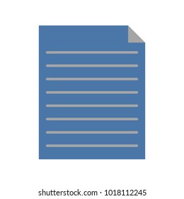 Vector illustration, web icon. document
