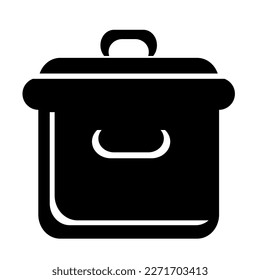 Ilustración vectorial, icono web. Pot. Diseño plano. Aislado sobre un fondo blanco.