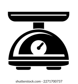 Vector illustration, web icon. Scales. Flat design. Isolated on a white background.