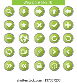 Vector illustration of web icon set