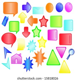 vector illustration of web icons