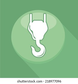 Vector illustration of a web icons - crane hook