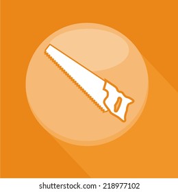 Vector illustration of a web icons - hand saw