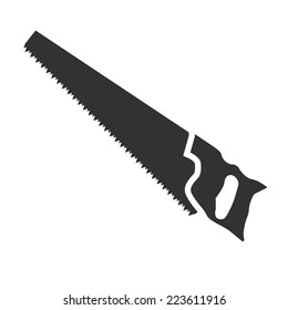 Vector illustration of a web icons - hand saw