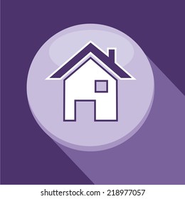 Vector illustration of a web icons - home