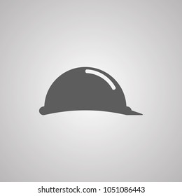 Vector illustration of a web icons - safety helmet, hard hat