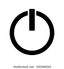 Vector illustration. Web icons for the site. Power button.