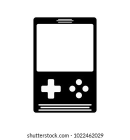 Vector illustration. Web icons for the site. Portable game console.