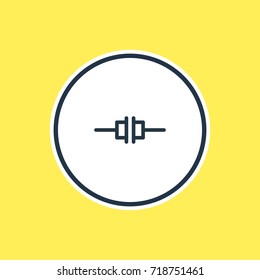 Vector Illustration Of Web Outline. Beautiful Internet; Web Element Also Can Be Used As Disconnected Element.