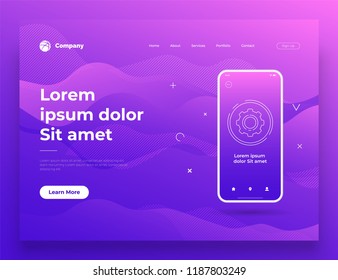 Vector illustration of web page design for website and mobile website development. Background design.