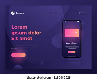 Vector illustration of web page design for website and mobile website development. Background design.