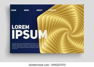 Ilustración vectorial de las plantillas de diseño de páginas web con fondo de lujo para compras en línea, marketing digital, trabajo en equipo. Conceptos modernos de ilustración vectorial para el desarrollo de sitios web y sitios web móviles