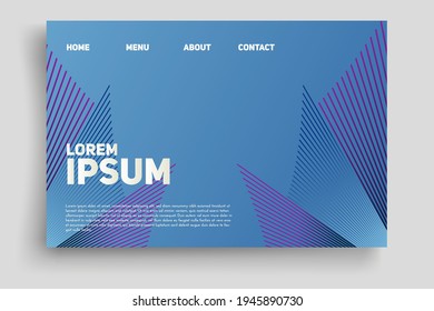 Ilustración vectorial de las plantillas de diseño de páginas web con fondo de lujo para compras en línea, marketing digital, trabajo en equipo. Conceptos modernos de ilustración vectorial para el desarrollo de sitios web y sitios web móviles
