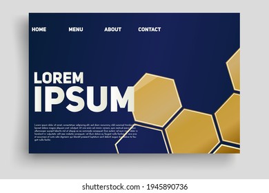 Vector illustration of web page design templates with Luxury background for online shopping, digital marketing, teamwork. Modern vector illustration concepts for website and mobile website development