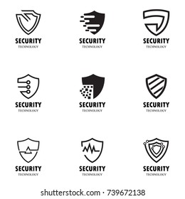 Vector illustration web security icons set