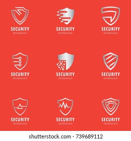Vector illustration web security icons set