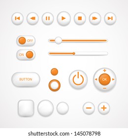 Vector Illustration of Web User Interface Design Elements
