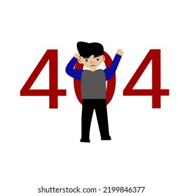 vector illustration of the website is crashing