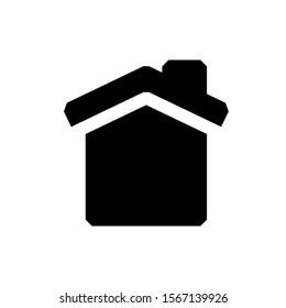 Vector illustration of website equipment and mobile app icon symbol. home button on a white background. color can be changed. solid style