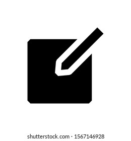 Vector illustration of website equipment and mobile app icon symbol. illustrate the create new button on a white background. pixel perfect at 32x32 pixels. color can be changed. solid style