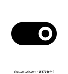 Vector illustration of website equipment and mobile app icon symbol. illustration of a switch on button on a white background. pixel perfect at 32x32 pixels. color can be changed. solid style