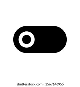 Vector illustration of website equipment and mobile app icon symbol. illustration of a switch button off on a white background. pixel perfect at 32x32 pixels. color can be changed. solid style