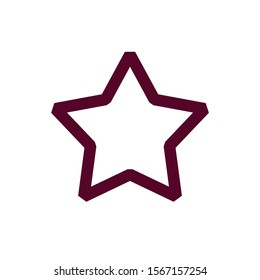 Vector illustration of website equipment and mobile app icon symbol. favorite button on a white background. pixel perfect at 32x32 pixels. color can be changed. outline style