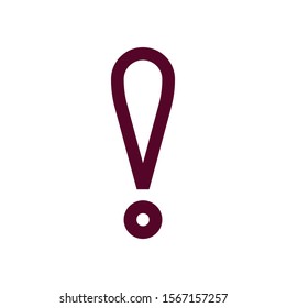 Vector illustration of website equipment and mobile app icon symbol. illustration of warning button on a white background. pixel perfect at 32x32 pixels. color can be changed. outline style