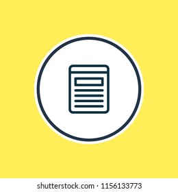Vector illustration of website icon line. Beautiful media element also can be used as browser icon element.