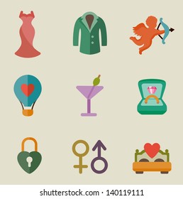 Vector illustration of wedding