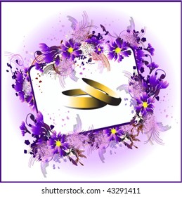 vector illustration of wedding
