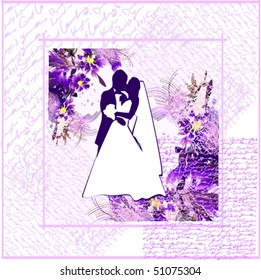 vector illustration of  wedding